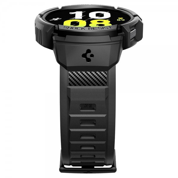 Spigen Samsung Galaxy Watch 6 44mm Kuori ja ranneke Rugged Armor Pro Musta