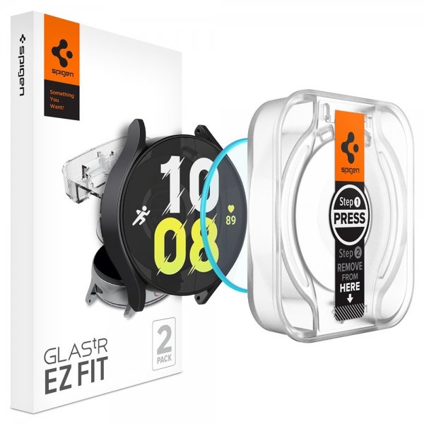 Spigen Samsung Galaxy Watch 6 44mm Näytönsuoja GLAS.tR EZ Fit 2 kpl