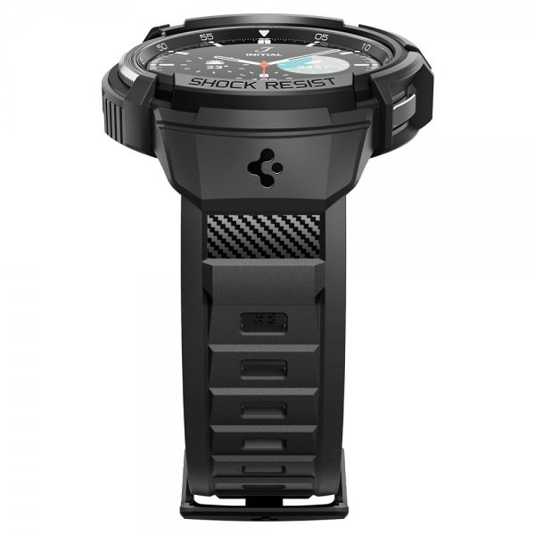 Spigen Samsung Galaxy Watch 6 Classic 47mm Kuori ja ranneke Rugged Armor Pro Musta