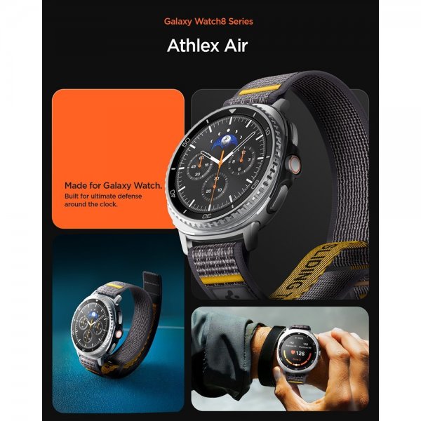 Spigen Samsung Galaxy Watch 8 40/44mm/Classic 46mm ranneke Athlex Air Active Gray