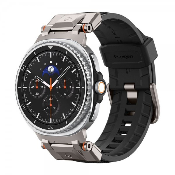 Spigen Samsung Galaxy Watch 8 40/44mm/Classic 46mm -ranneke DuraPro Armor musta