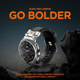 Spigen Samsung Galaxy Watch 8 40/44mm/Classic 46mm -ranneke DuraPro Armor musta