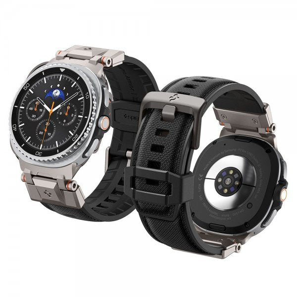Spigen Samsung Galaxy Watch 8 40/44mm/Classic 46mm -ranneke DuraPro Armor musta