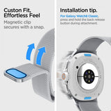 Spigen Samsung Galaxy Watch 8 40/44mm/Classic 46mm ranneke Metal Fit Silver