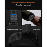 Spigen Samsung Galaxy Watch 8 40/44mm/Classic 46mm ranneke WBF0 Musta