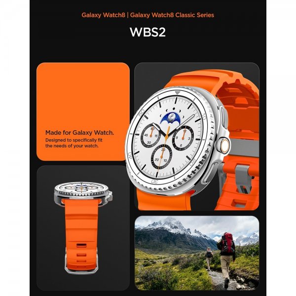 Spigen Samsung Galaxy Watch 8 40/44mm/Classic 46mm ranneke WBS2 Orange