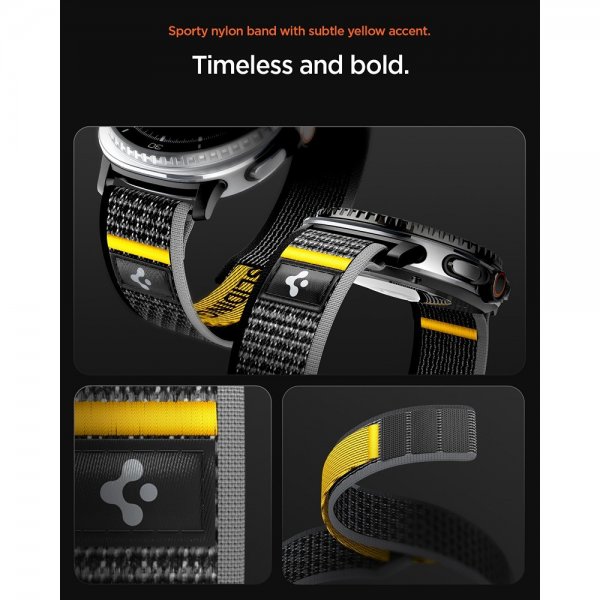 Spigen Samsung Galaxy Watch 8 40/44mm/Classic 46mm ranneke Athlex Air Active musta