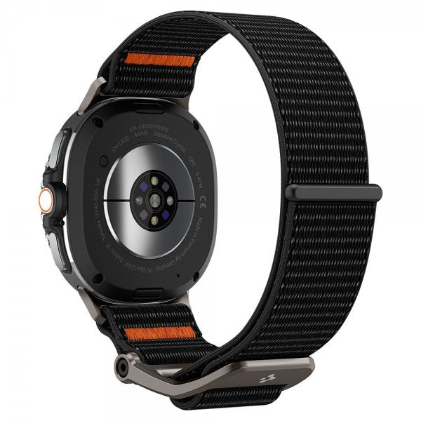 Spigen Samsung Galaxy Watch 8 40/44mm/Classic 46mm -ranneke DuraPro Flex Musta