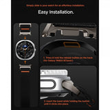Spigen Samsung Galaxy Watch 8 40/44mm/Classic 46mm -ranneke DuraPro Flex Musta