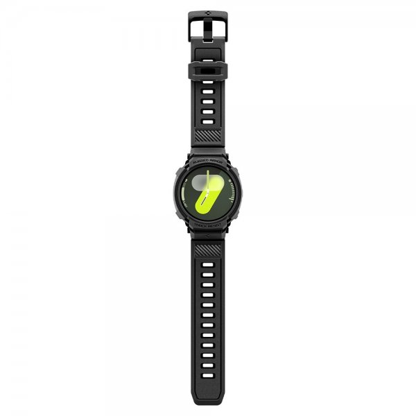 Spigen Samsung Galaxy Watch 8 40mm Ranneke ja Suojakuori Rugged Armor Pro Matte Black