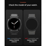 Spigen Samsung Galaxy Watch 8 40mm Ranneke ja Suojakuori Rugged Armor Pro Matte Black