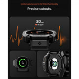 Spigen Samsung Galaxy Watch 8 40mm Ranneke ja Suojakuori Rugged Armor Pro Matte Black