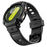Spigen Samsung Galaxy Watch 8 40mm Ranneke ja Suojakuori Rugged Armor Pro Matte Black