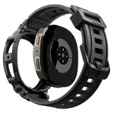 Spigen Samsung Galaxy Watch 8 44mm ranneke ja suojakotelo Rugged Armor Pro Matte Black