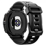 Spigen Samsung Galaxy Watch 8 44mm ranneke ja suojakotelo Rugged Armor Pro Matte Black