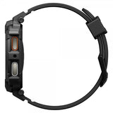 Spigen Samsung Galaxy Watch 8 44mm ranneke ja suojakotelo Rugged Armor Pro Matte Black