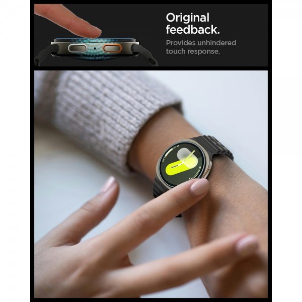 Spigen Samsung Galaxy Watch 8 40mm Näytönsuoja GLAS.tR EZ Fit 2-pakkaus