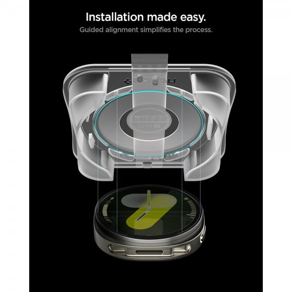 Spigen Samsung Galaxy Watch 8 40mm Näytönsuoja GLAS.tR EZ Fit 2-pakkaus