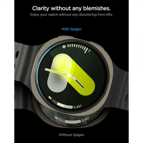 Spigen Samsung Galaxy Watch 8 40mm Näytönsuoja GLAS.tR EZ Fit 2-pakkaus