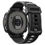 Spigen Samsung Galaxy Watch 8 Classic 46mm ranneke ja suojakotelo Rugged Armor Pro Matte Black