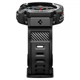 Spigen Samsung Galaxy Watch 8 Classic 46mm ranneke ja suojakotelo Rugged Armor Pro Matte Black