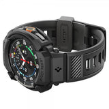 Spigen Samsung Galaxy Watch 8 Classic 46mm ranneke ja suojakotelo Rugged Armor Pro Matte Black