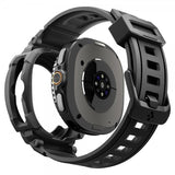 Spigen Samsung Galaxy Watch 8 Classic 46mm ranneke ja suojakotelo Rugged Armor Pro Matte Black