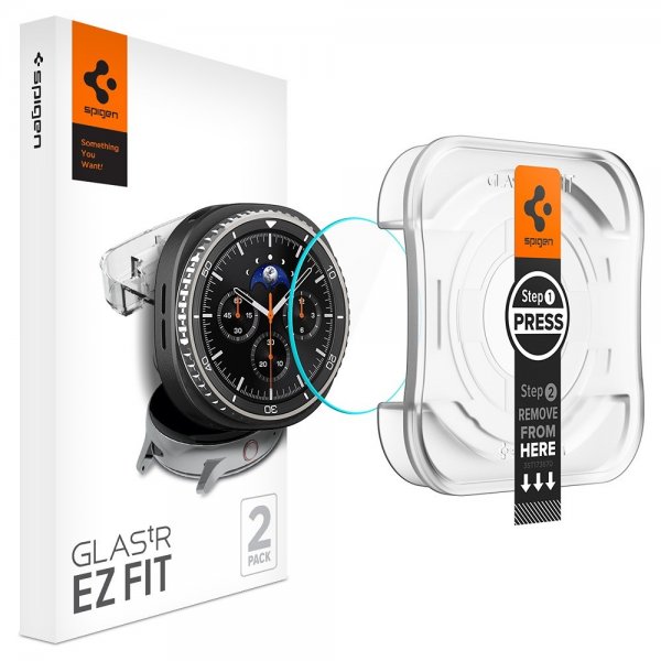Spigen Samsung Galaxy Watch 8 Classic 46mm Näytönsuoja GLAS.tR EZ Fit 2-pakkaus