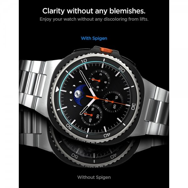 Spigen Samsung Galaxy Watch 8 Classic 46mm Näytönsuoja GLAS.tR EZ Fit 2-pakkaus