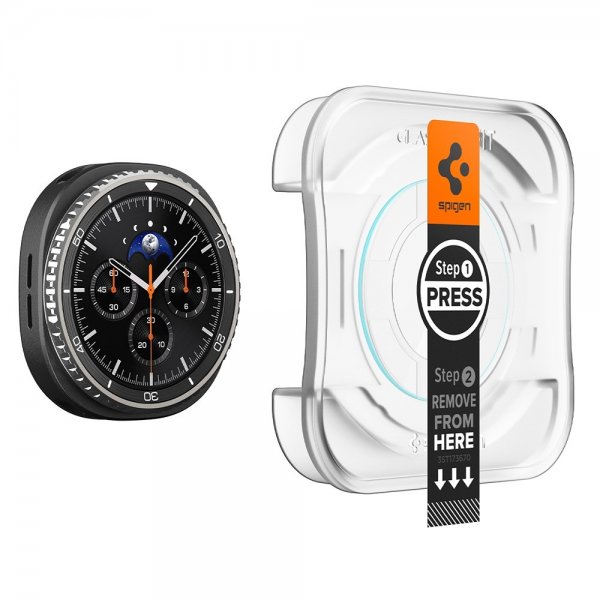 Spigen Samsung Galaxy Watch 8 Classic 46mm Näytönsuoja GLAS.tR EZ Fit 2-pakkaus