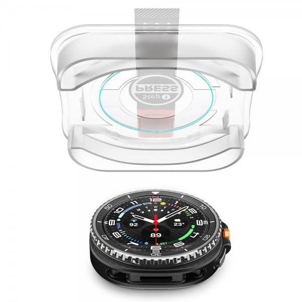Spigen Samsung Galaxy Watch 8 Classic 46mm Näytönsuoja GLAS.tR EZ Fit 2-pakkaus