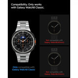 Spigen Samsung Galaxy Watch 8 Classic 46mm Näytönsuoja GLAS.tR EZ Fit 2-pakkaus