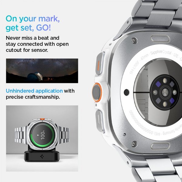 Spigen Samsung Galaxy Watch Ultra 47mm ranneke Modern Fit 316L, hopea