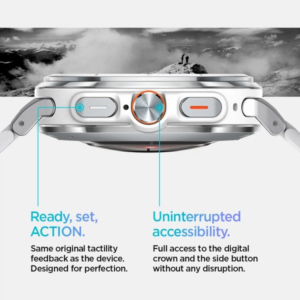 Spigen Samsung Galaxy Watch Ultra 47mm ranneke Modern Fit 316L, hopea
