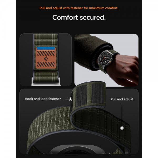 Spigen Samsung Galaxy Watch Ultra 47mm ranneke WBF0 vihreä