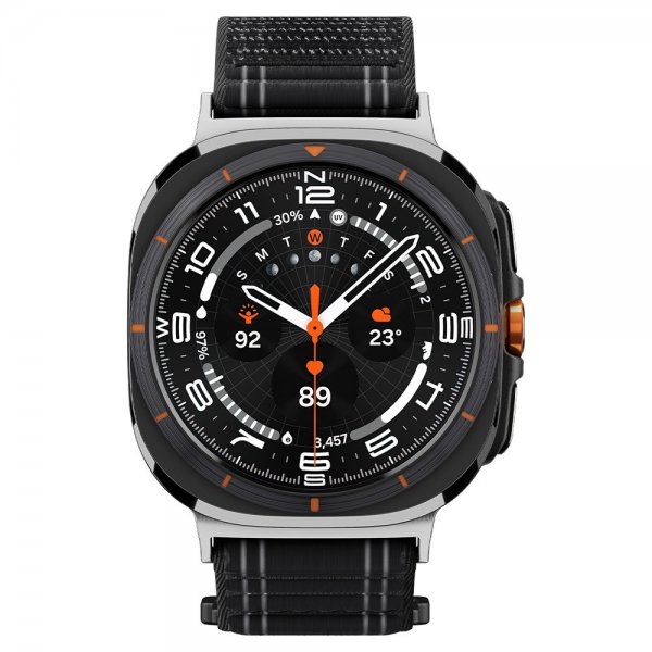 Spigen Samsung Galaxy Watch Ultra 47mm ranneke WBF0 Musta