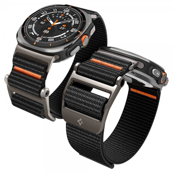 Spigen Samsung Galaxy Watch Ultra -ranneke DuraPro Flex, musta