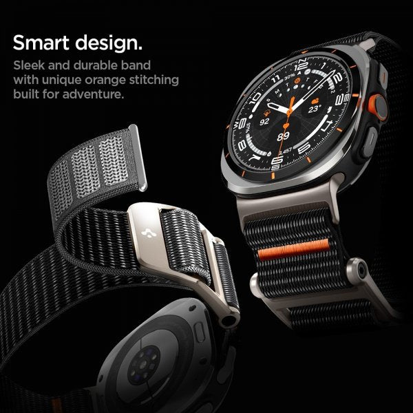 Spigen Samsung Galaxy Watch Ultra -ranneke DuraPro Flex, musta