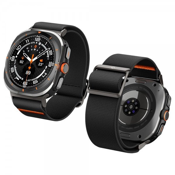 Spigen Samsung Galaxy Watch Ultra -ranneke Lite Fit, musta