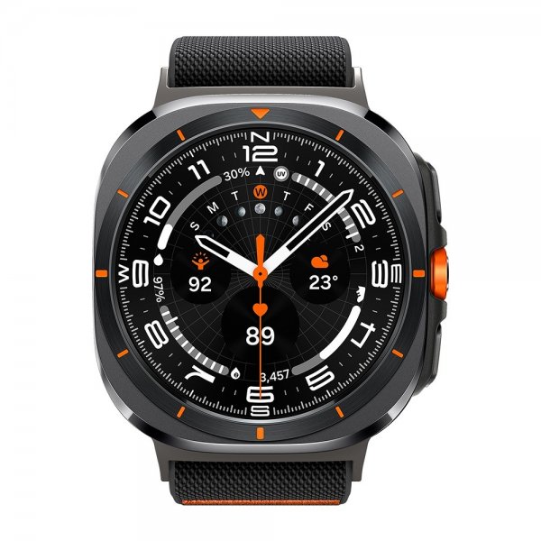 Spigen Samsung Galaxy Watch Ultra -ranneke Lite Fit, musta
