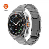 Kiinteä Samsung Galaxy Watch Ultra -ranneke titaaniranneke luonnollinen