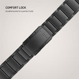 Kiinteä Samsung Galaxy Watch Ultra -ranneke titaaniranneke, musta