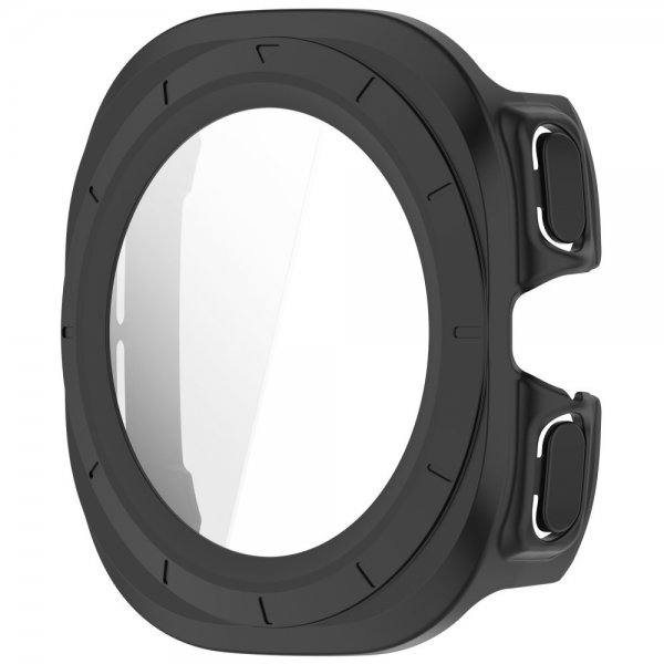 Samsung Galaxy Watch Ultra Kuori sisäänrakennetulla näytönsuojalla, musta