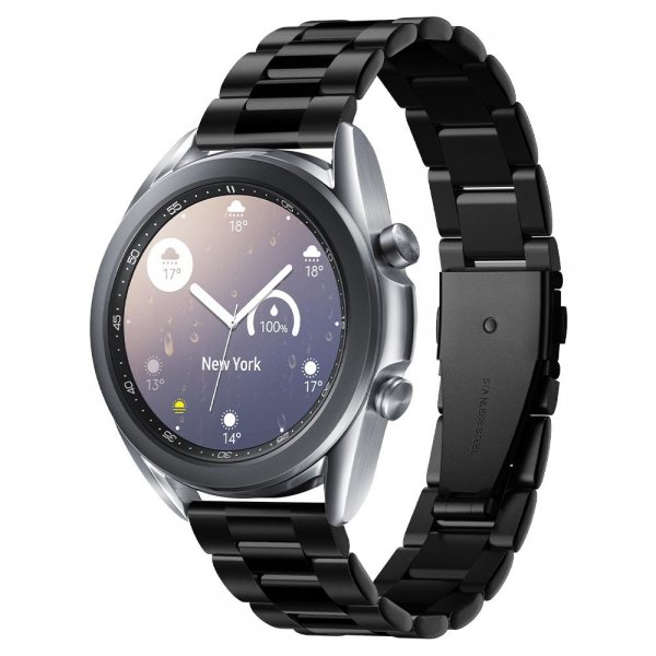 Spigen Samsung Galaxy Watch 20mm Ranneke Modern Fit Musta