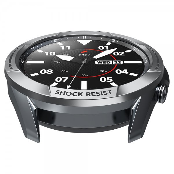 Spigen Samsung Galaxy Watch3 45mm Kuori Chrono Shield Silver