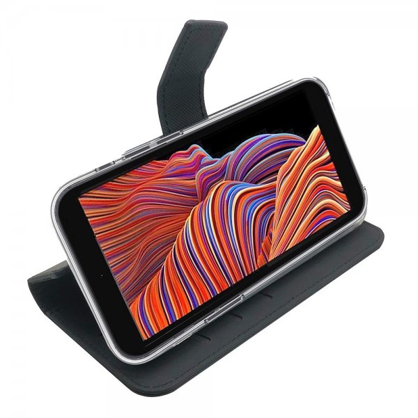 Celly Samsung Galaxy XCover 5 -suojakotelo Wally Wallet Case, musta