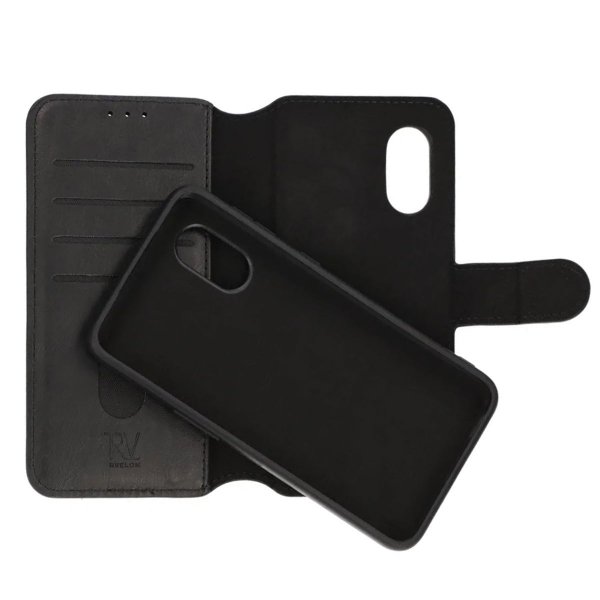 Rvelon Samsung Galaxy XCover 5 - Kotelo Magneettisesti Irrotettava Kuori Musta