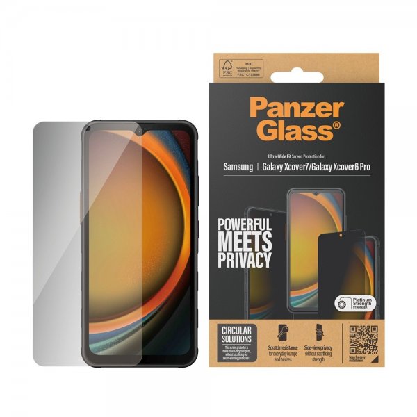 PanzerGlass Samsung Galaxy Xcover 6 Pro/Galaxy XCover 7 Näytönsuoja Ultra-Wide Fit Privacy
