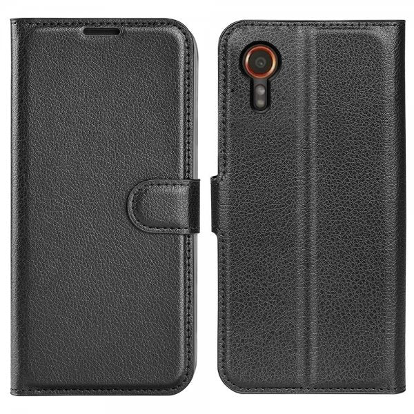 Samsung Galaxy XCover 7 Litchi-suojakuori, musta