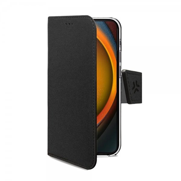 Celly Samsung Galaxy XCover 7 suojakotelo Wally Wallet Case, musta